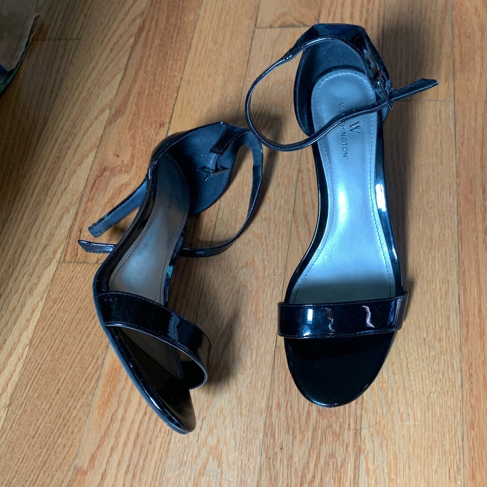 Black Strap Heels